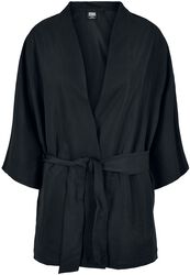 Ladies Viscose Twill Kimono Coat, Urban Classics, Winterjacke