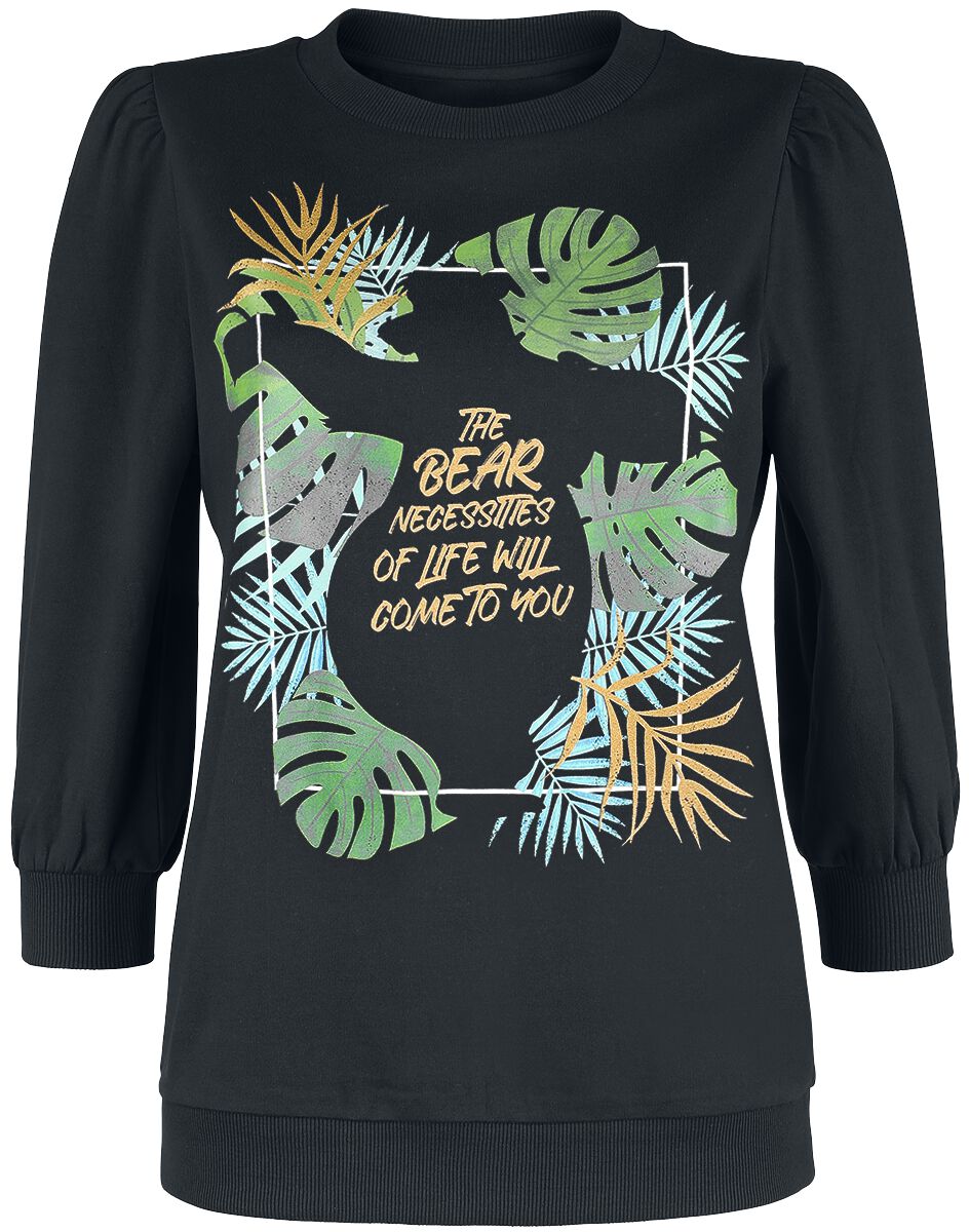 Sweat-shirt Disney de Le Livre De La Jungle - Baloo - S à M - pour Femme - noir