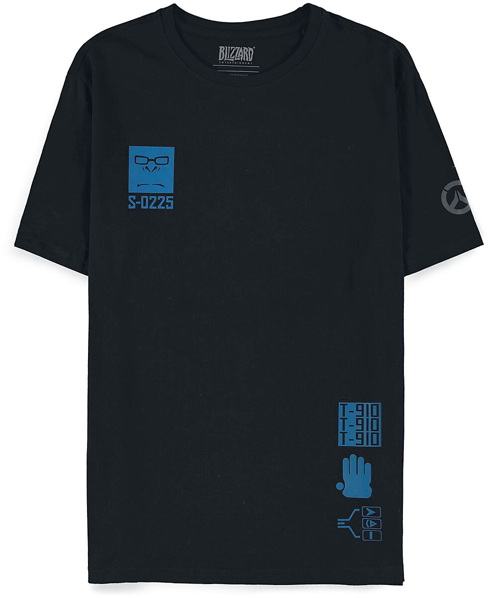 T-Shirt Manches courtes Gaming de Overwatch - 2 - Winston - S à XXL - pour Homme - noir
