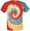 T-Shirt mit Multicolor Batik- Waschung