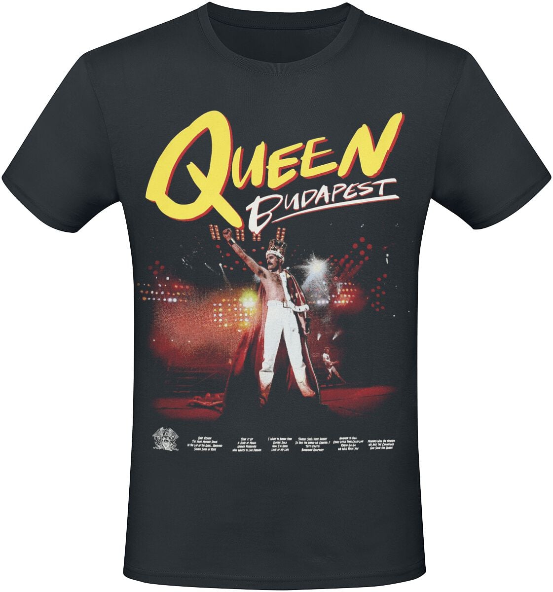 T-Shirt Manches courtes  de Queen - Cover - S à 5XL - pour Homme - noir