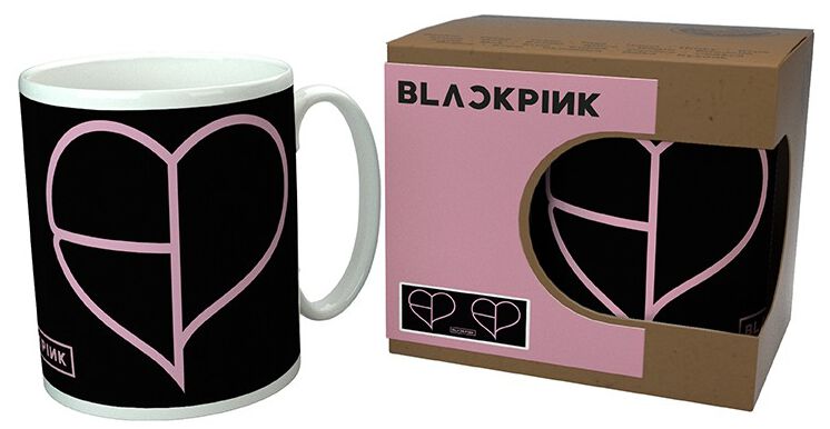 Blackpink Heart Icon Cup white
