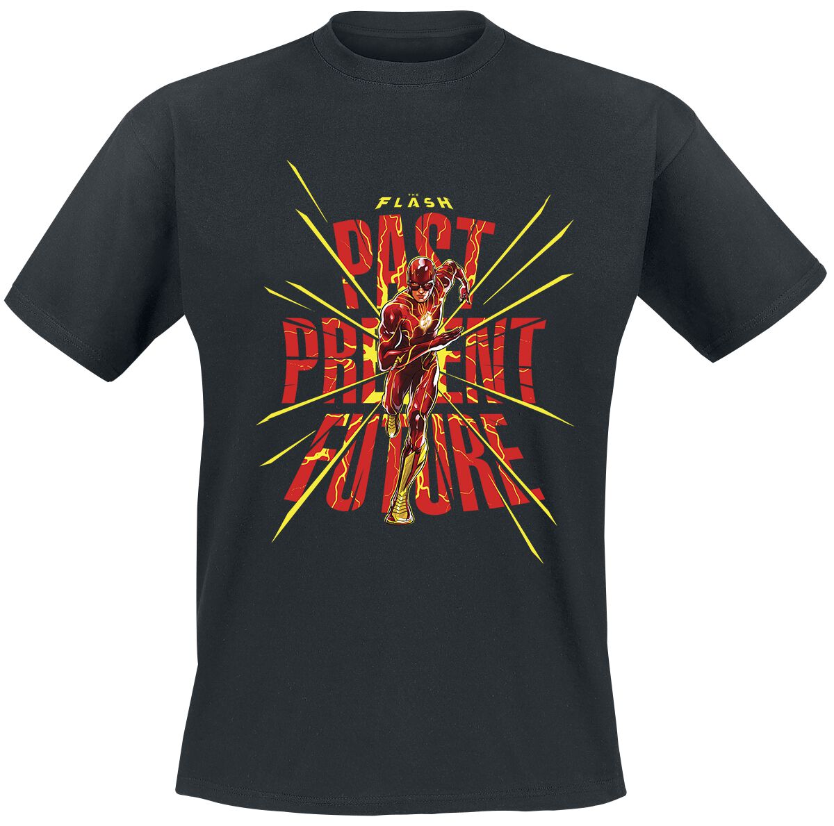 The Flash - DC Comics T-Shirt - Past Present Future - S bis XXL - für Männer - Größe M - schwarz  - Lizenzierter Fanartikel