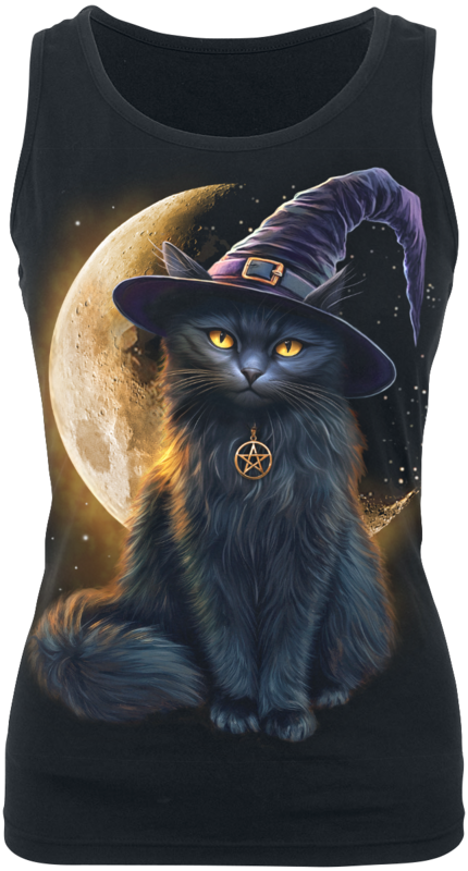 Spiral  Top - Familiar Magic - RazorBack Vest - for Women - black