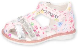 Allover Colorful Hearts Sandals