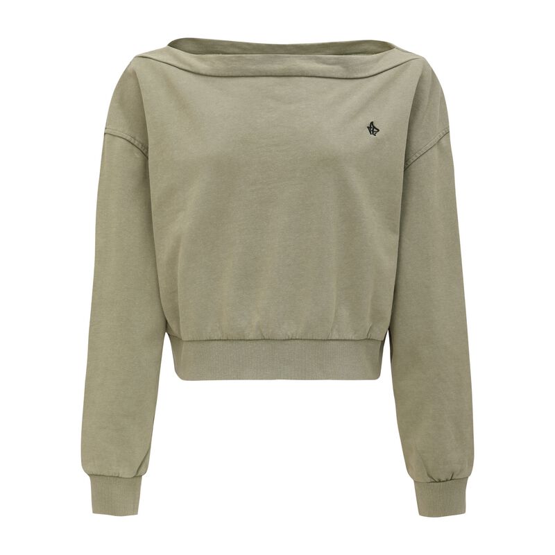 Forplay Sweatshirt - Carmen sweater Grey washed - S bis XXL - für Damen - Größe S - grau