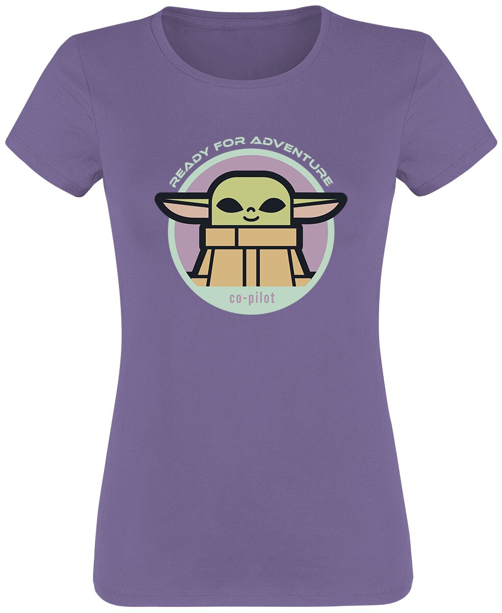 T-Shirt Manches courtes de Star Wars - The Mandalorian - Grogu - Co-Pilot - S à XXL - pour Femme - l