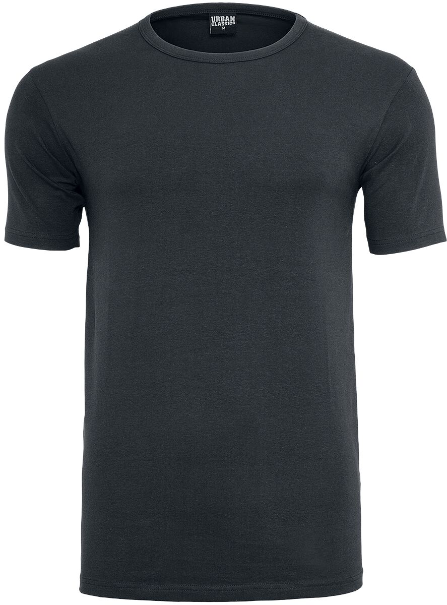 Urban Classics T-Shirt - Fitted Stretch Tee - M bis XXL - für Männer - Größe XXL - schwarz