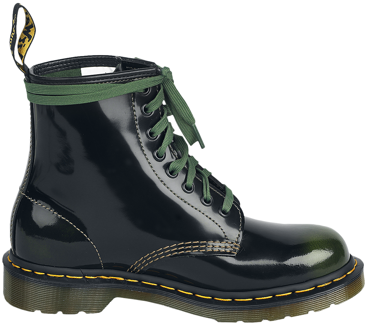 Dr. Martens 1460 THE CLASH - Black Arcadia Boot schwarz grün