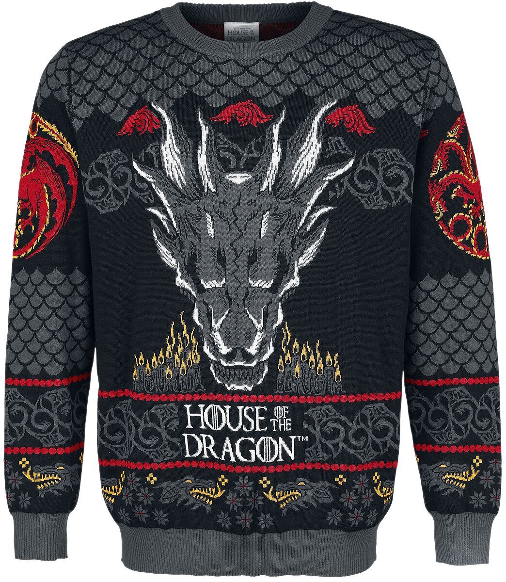 Game of Thrones House of the Dragon - Dragon Christmas jumper multicolour