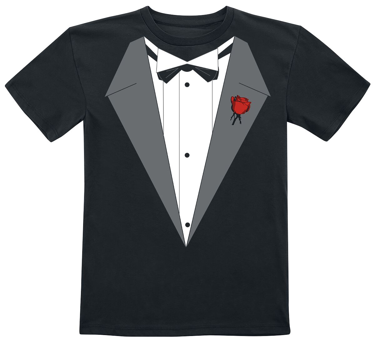 Funshirt T-Shirt - Kids - Vito´s Smoking - 116 bis 164 - für Jungen - Größe 164 - schwarz
