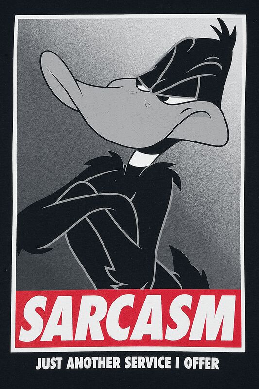 Filme & Serien Zeichentrick Sarcasm - Daffy Duck | Looney Tunes T-Shirt