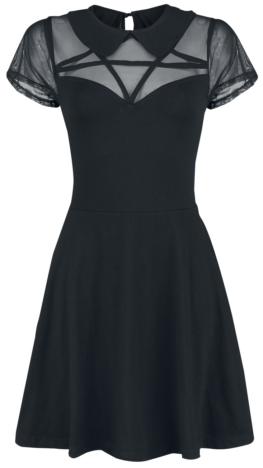 Heartless - Gothic Kurzes Kleid - Hex Wednesday Dress - S bis XL - für Damen - Größe S - schwarz