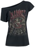 Snake Woman, In Flames, T-Shirt