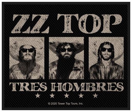 ZZ Top Tres Hombres Patch black grey