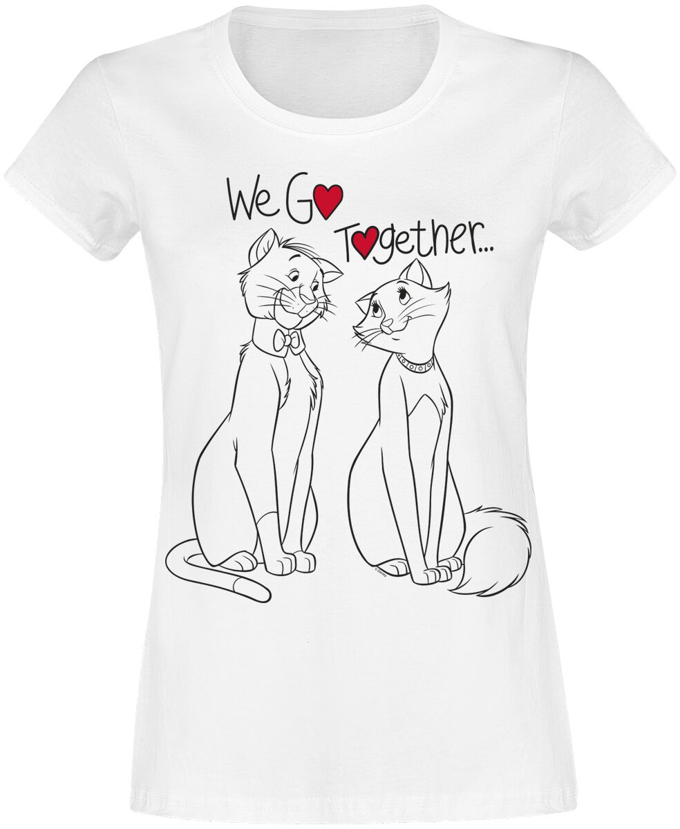 Image of Aristocats We Go Together Girl-Shirt weiß