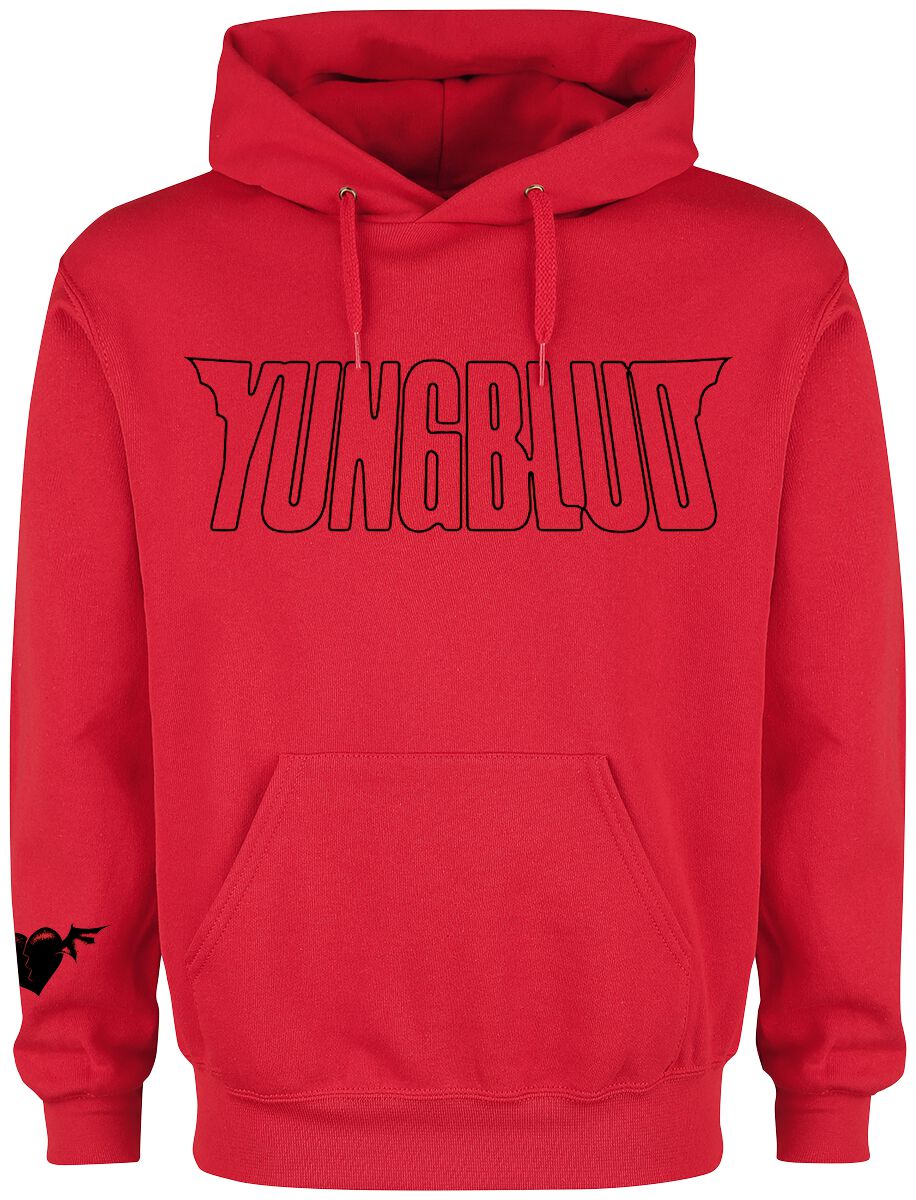 Yungblud Logo Hooded sweater red