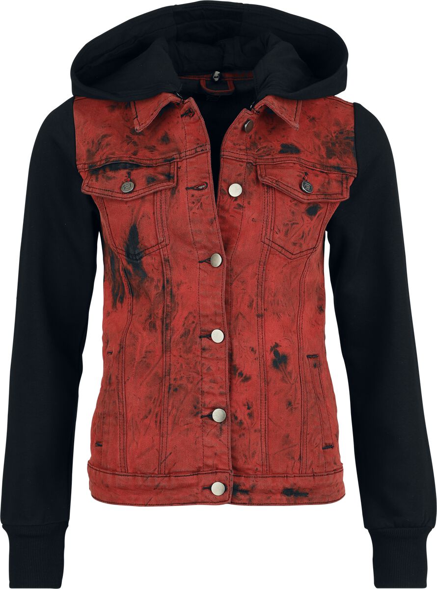 RED by EMP  Jeans Jacket - Denim Soul - for Women - black-red