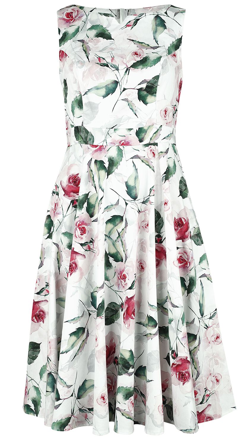 Image of Abito media lunghezza Rockabilly di H&R London - Summer Floral Swing Dress - XS a 4XL - Donna - multicolore