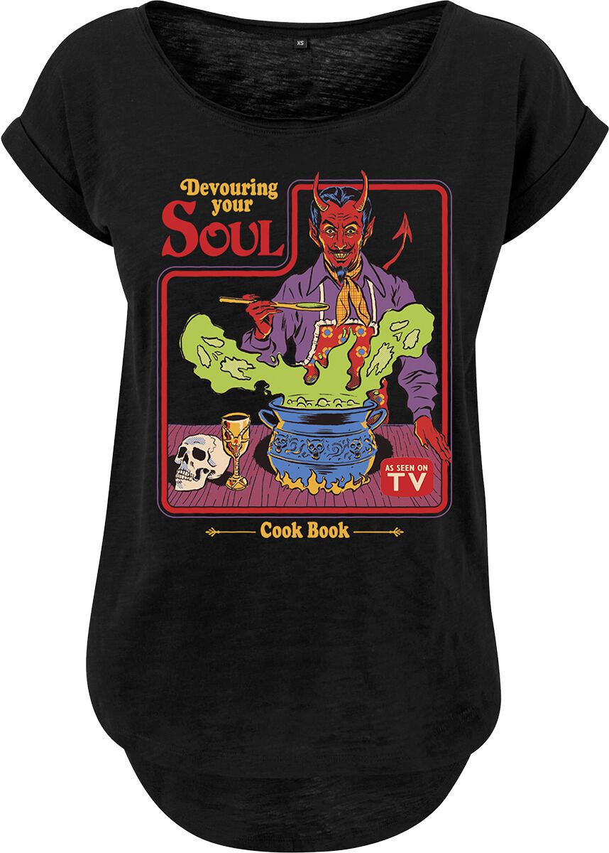 T-Shirt Manches courtes Fun de Steven Rhodes - Devouring Your Soul - S à 4XL - pour Femme - noir