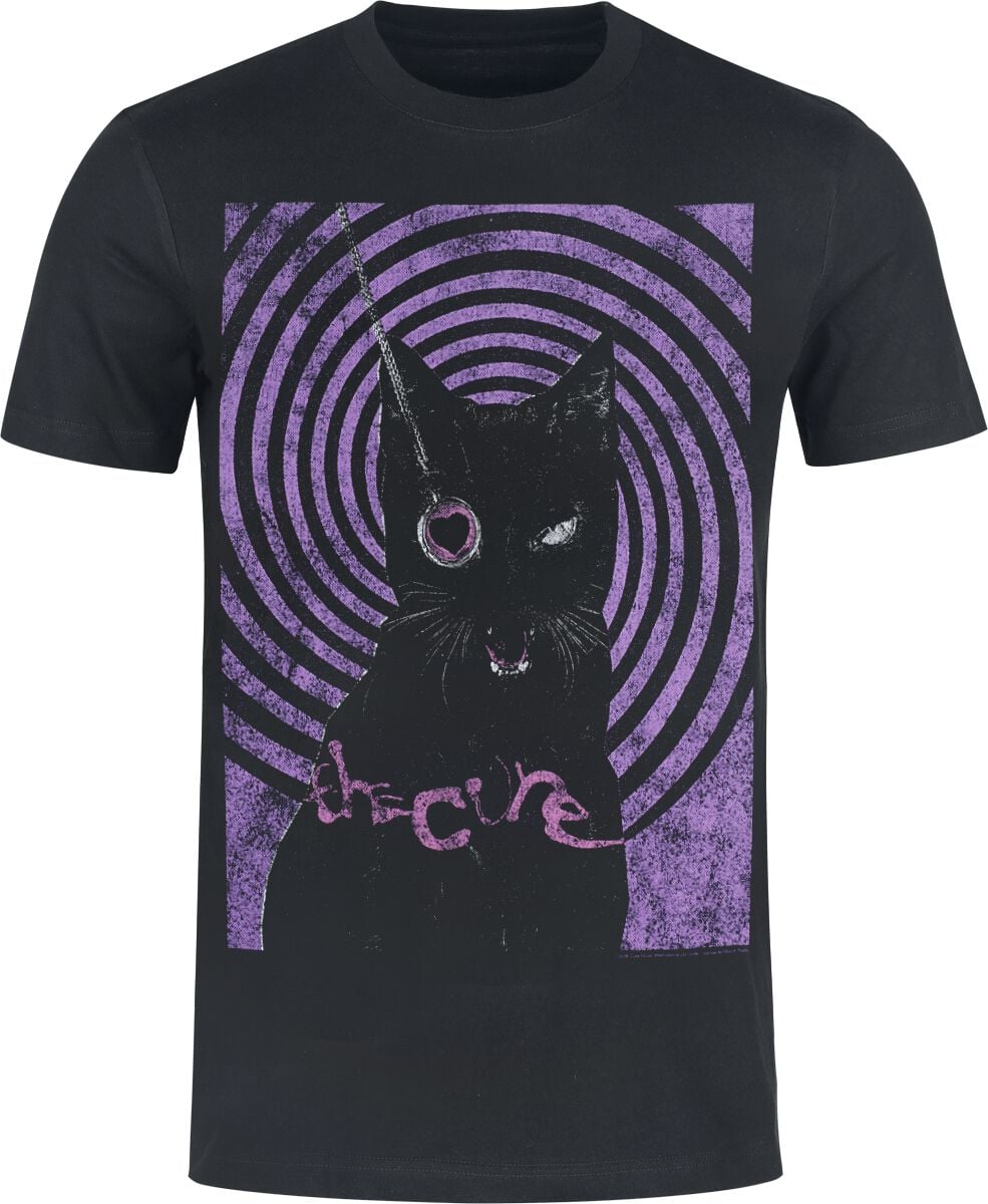 T-Shirt Manches courtes  de The Cure - Black Cat - S à 3XL - pour Homme - noir
