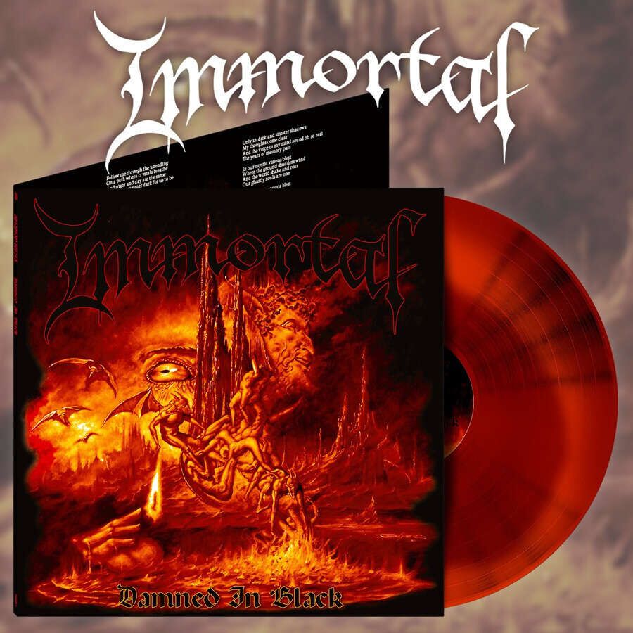 Immortal Damned In Black LP coloured