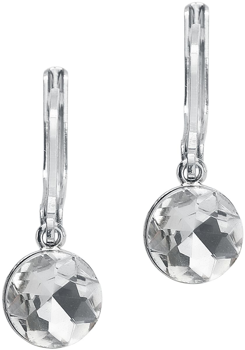 Lovett & Co. Crystal Dangle Earrings Earring white