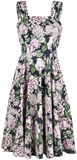 Navy Pink Peony Floral Lilac Swing Dress, H&R London, Mittellanges Kleid