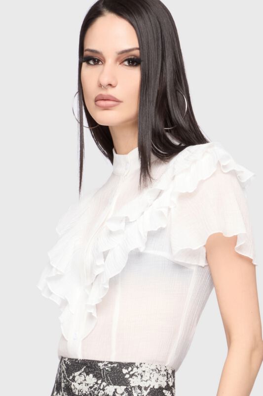 Celestial Summer - Midnight Vale Ruffle Blouse Killstar - Bluse -