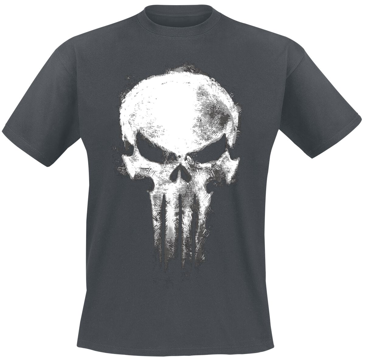Marvel T-Shirt - Skull - S bis XXL - für Männer - Größe XL - grau - Lizenzierter Fanartikel - Männer - male