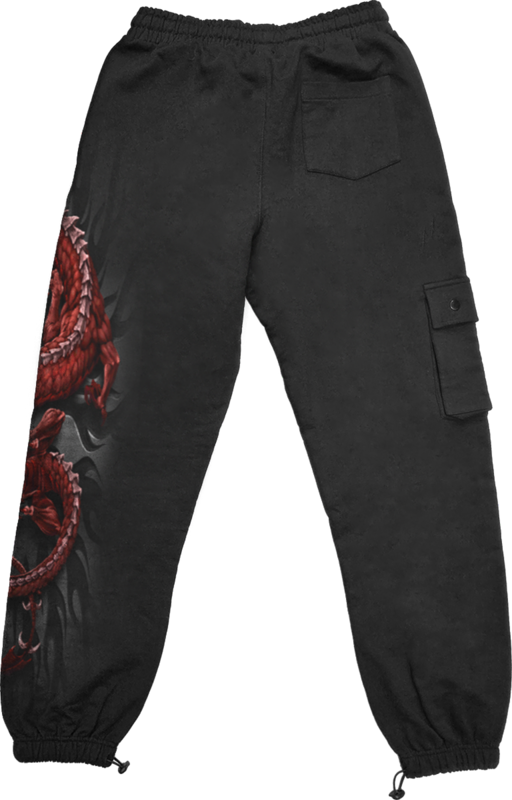 5056711237490 - Oriental Dragon - Casual Cargo Joggers Trainingshose schwarz in L