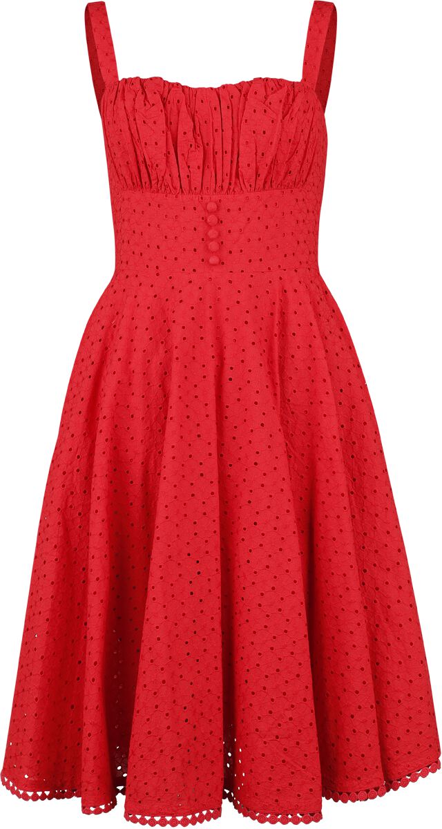 Timeless London Valerie Dress Mittellanges Kleid rot in 3XL