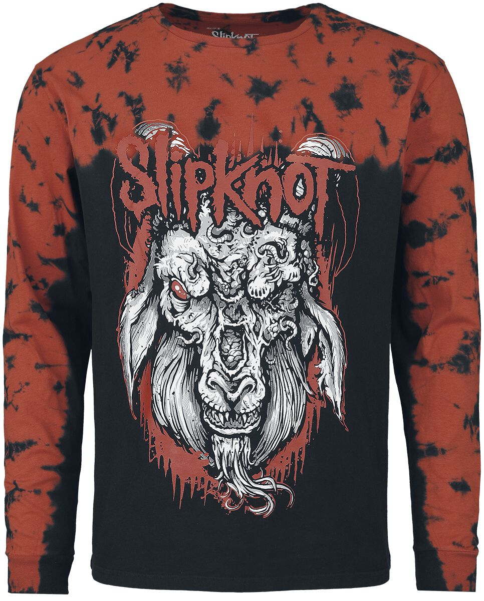 T-shirt manches longues de Slipknot - EMP Signature Collection - S à 3XL - pour Homme - noir/rouge