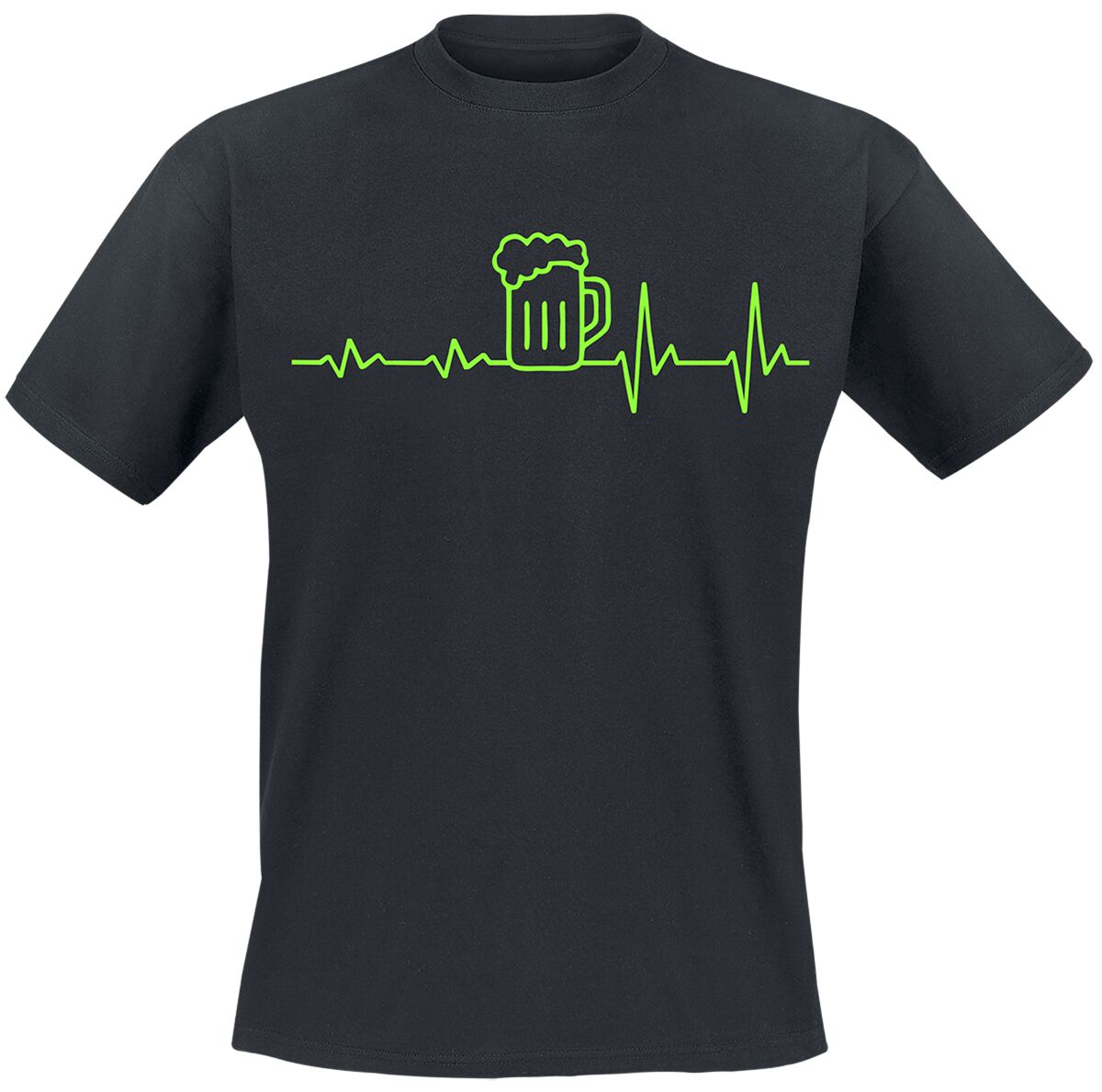 T-Shirt „EKG Bier" – Herzschlag-Bier-Shirt