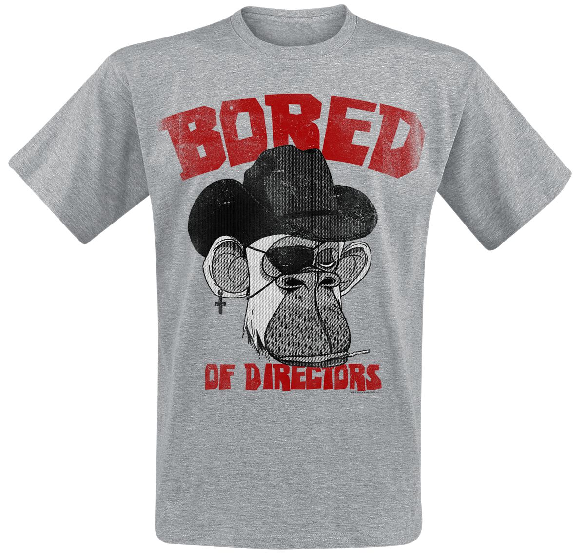 Image of T-Shirt di Bored of Directors - Clint Apewood Vintage - S a XXL - Uomo - grigio