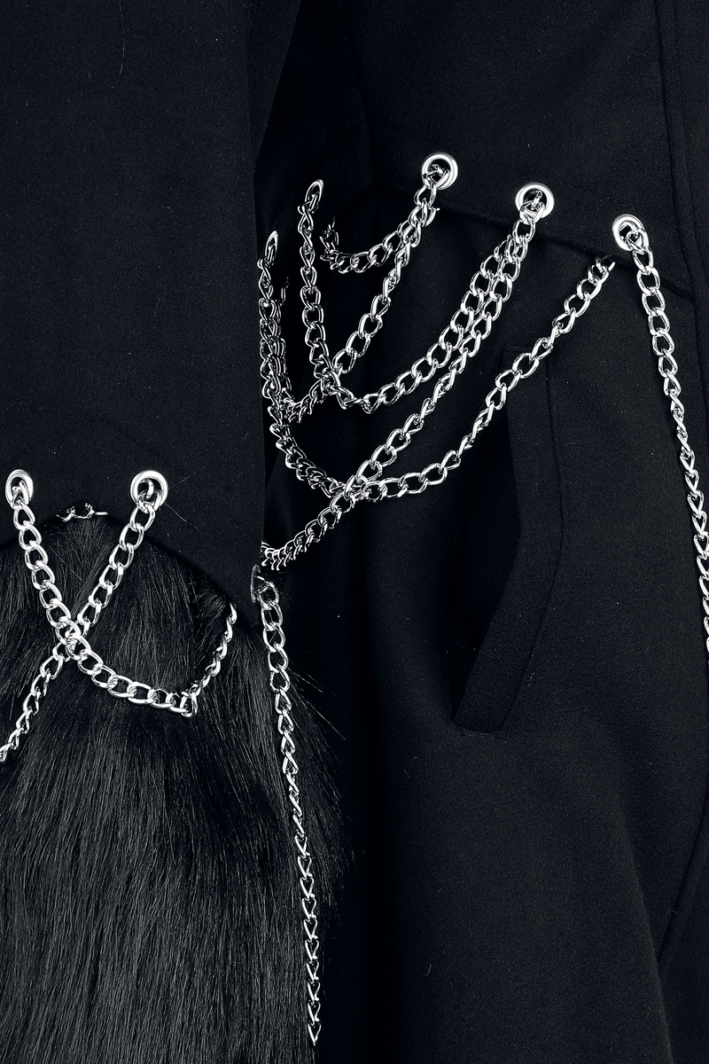 Thumbnail - Vixxsin Neoma Coat Mantel schwarz in M