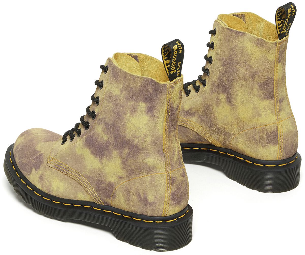 Dr. Martens 1460 Pascal Burnt Yellow Grunge Tie Dye Boot multicolour