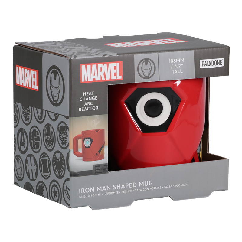 Thumbnail - Iron Man Head (Tasse mit Thermoeffekt) Tasse multicolor