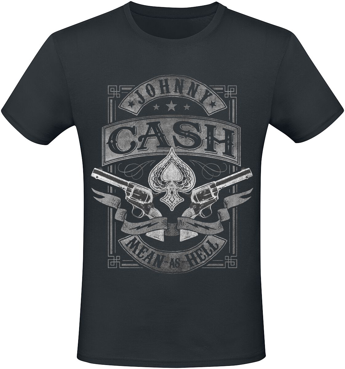 Mean As Hell T-Shirt schwarz von Johnny Cash