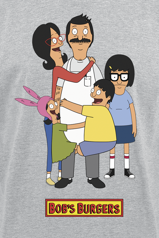 Bob's Burgers Family Logo T-Shirt grau