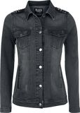 Rivet Jeans Jacket, Black Premium by EMP, Übergangsjacke