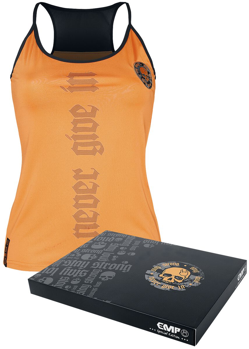 EMP Special Collection Sport Top with Ringer Back Tanktop orange