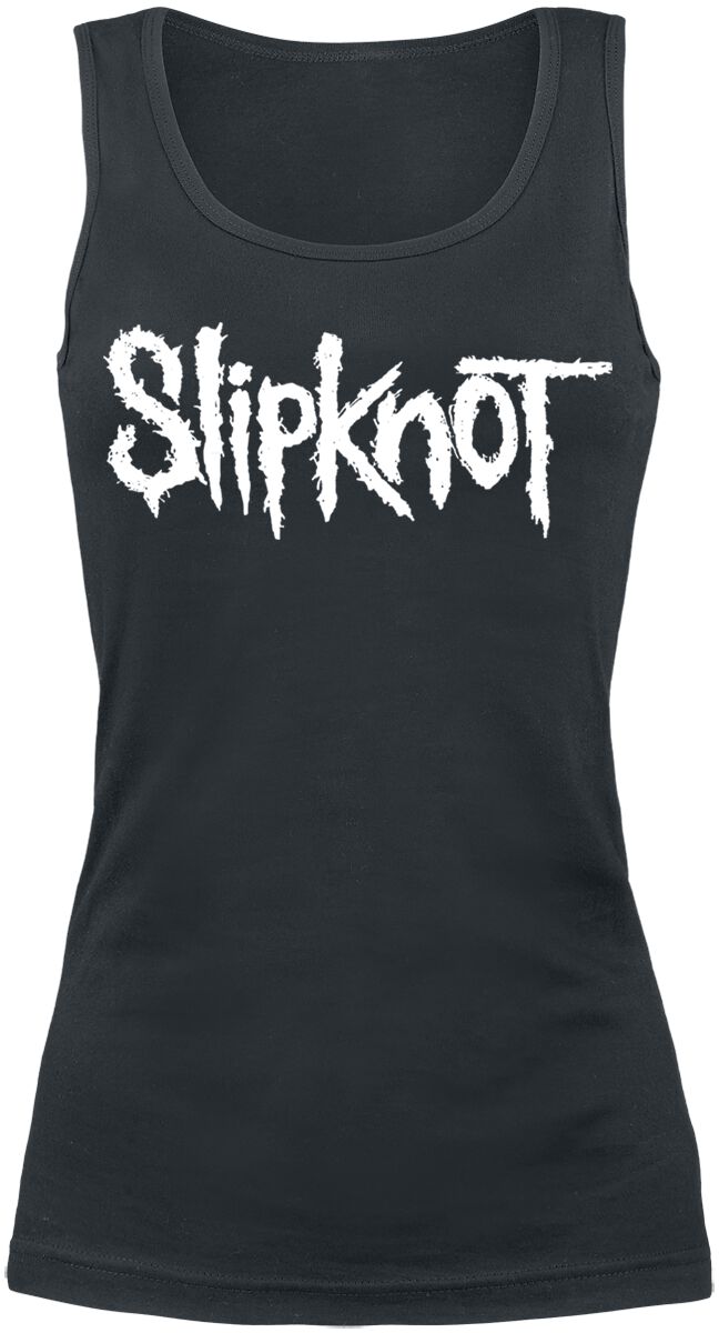 Top de Slipknot - White Logo - S à XXL - pour Femme - noir