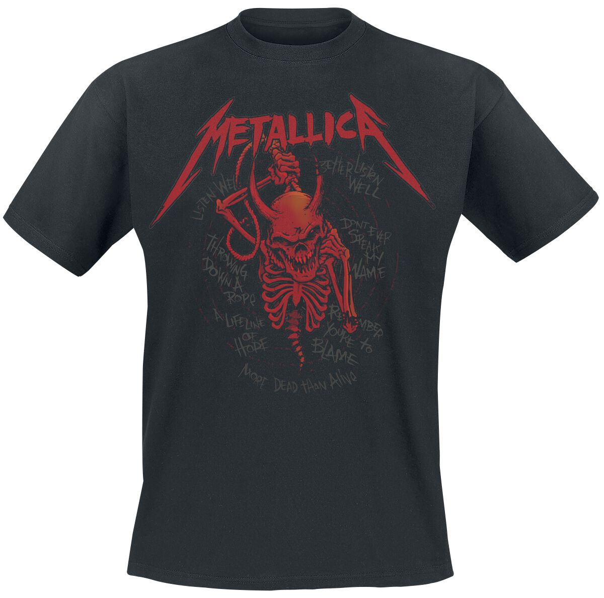 Levně Metallica Skull Screaming Red 72 Seasons Tričko černá