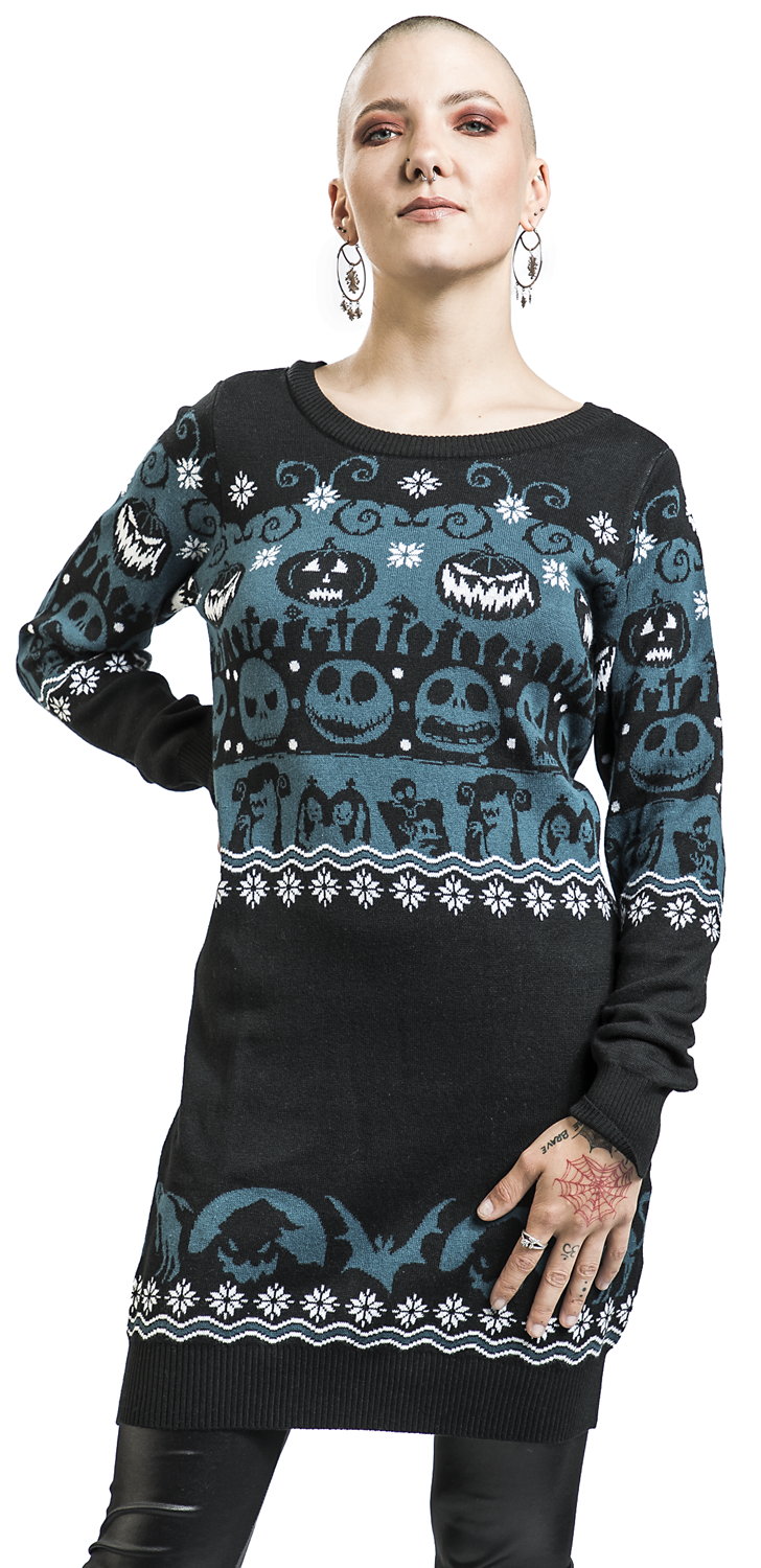 The Nightmare Before Christmas Scary Mittellanges Kleid multicolor