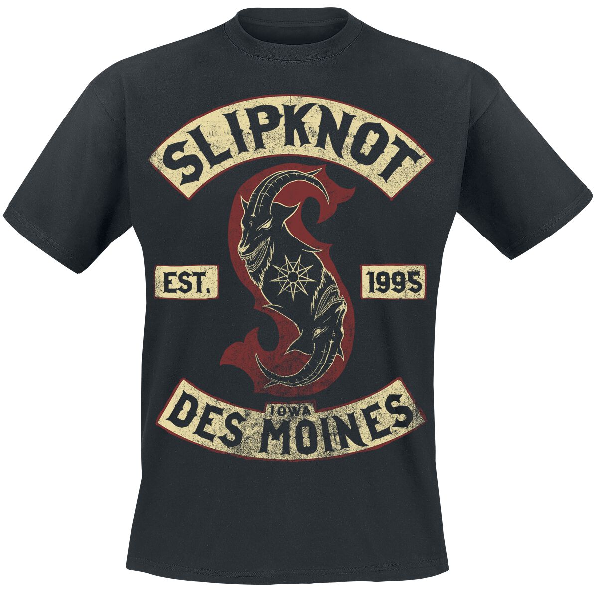 Slipknot T-Shirt - Iowa Des Moines - S bis 3XL - für Männer - Größe XXL - schwarz  - Lizenziertes Merchandise!
