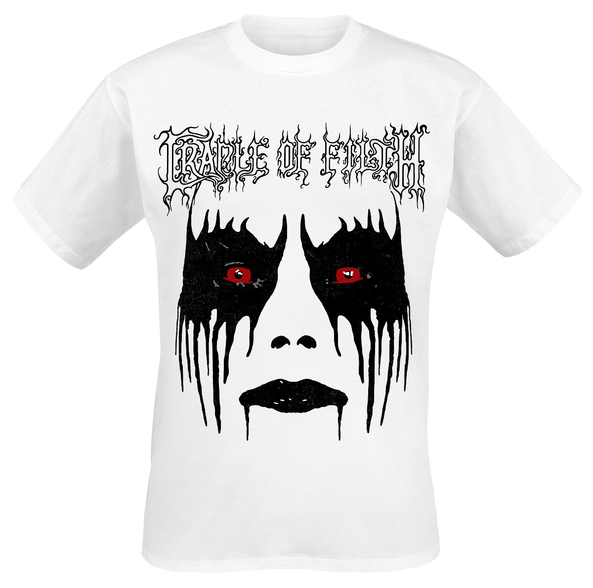 T-Shirt Manches courtes de Cradle Of Filth - Dani Make Up - S à XXL - pour Homme - blanc