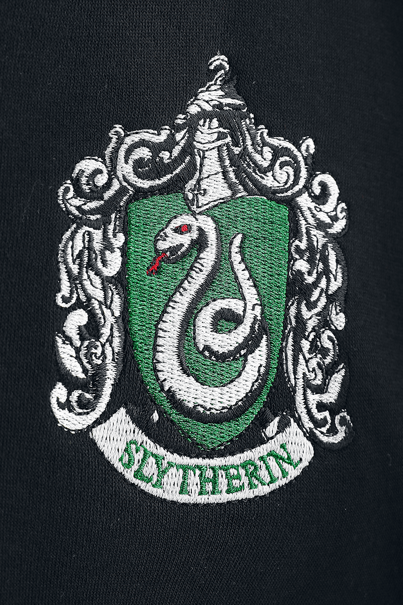 Harry Potter Slytherin Kapuzenjacke schwarz