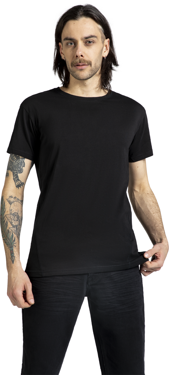 Thumbnail - Black Premium by EMP Essential T-Shirt mit Nähten vorne T-Shirt schwarz in XL