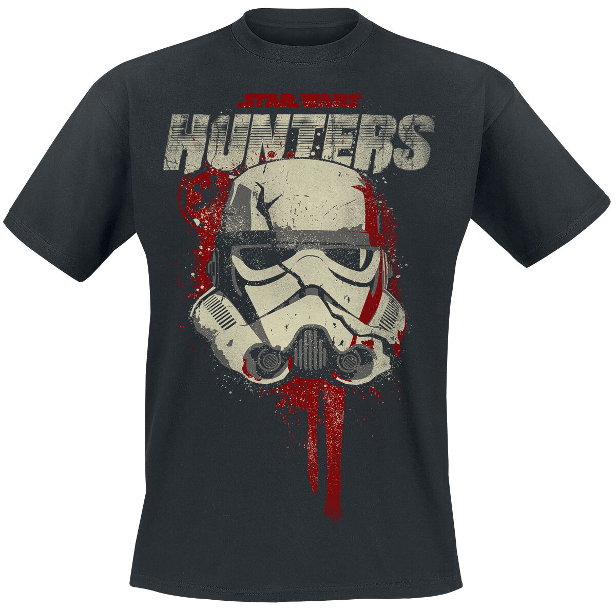 Star Wars - Disney T-Shirt - Hunters - Sentinel - M bis XXL - für Männer - Größe M - schwarz  - Lizenzierter Fanartikel